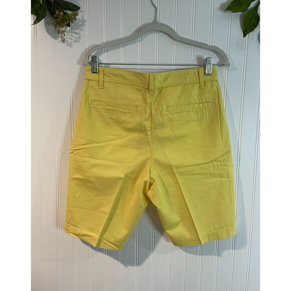 Original Penguin Mens Yellow Flat Front Shorts Sz.30 Cotton Blend - Picture 2 of 13